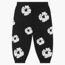 Denim tranen kinderen katoenen krans zweetbroek zwart