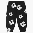 Denim tranen kinderen katoenen krans zweetbroek zwart