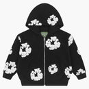 Denim Tears Kids Cotton Wreath Zip Hoodie Black