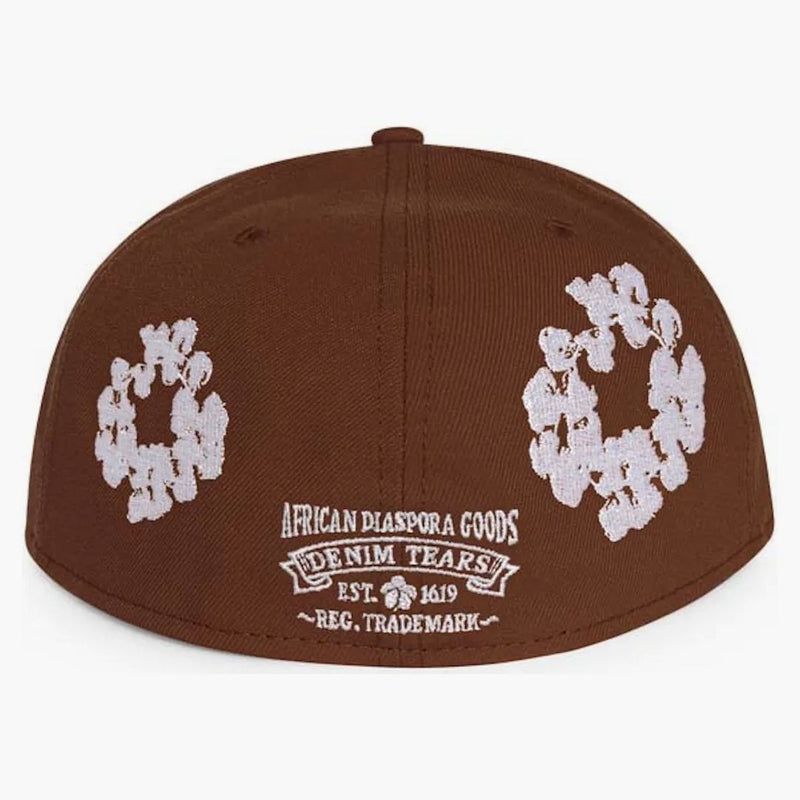 Denim tårar New Era Cotton Wreath 59/50 Cap Brown