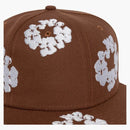 Lágrimas de mezclilla nueva corona de algodón 59/50 tapa marrón