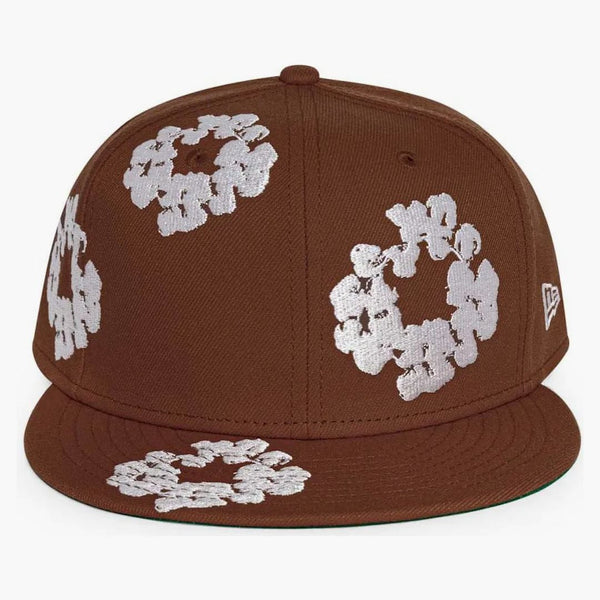 Denim Tears New Era Cotton WreATH 59/50 Cap Brown