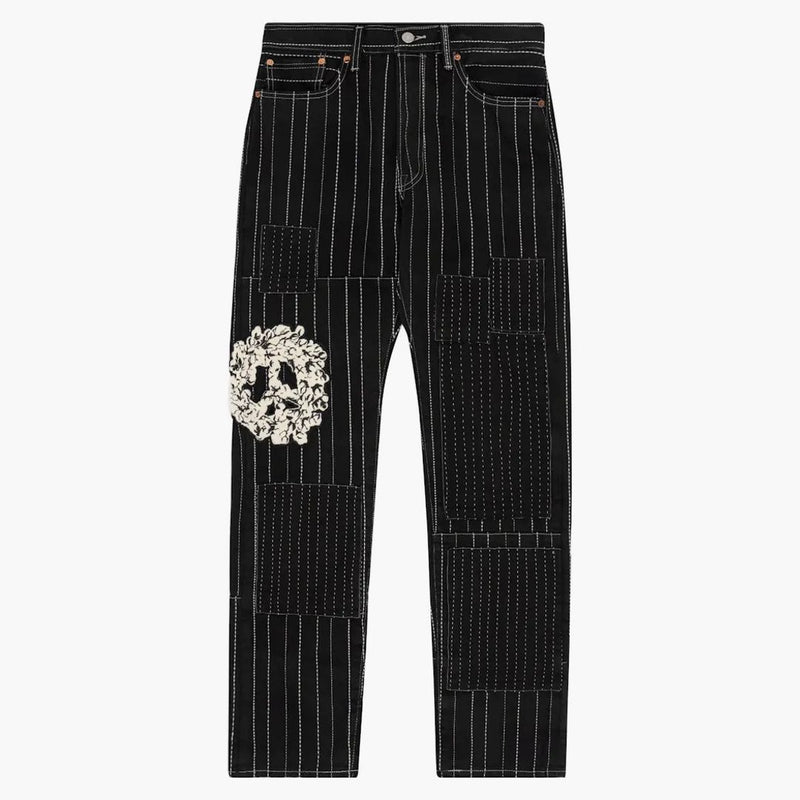 Denim tårar fred lapptäcke 501 byxa svart