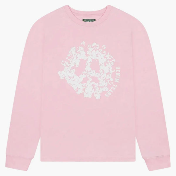 Denim Tears Peace Wreath Long Sleeve Tee Pink
