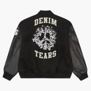 Denim Tears Peace Wreath Varsity Jacket Black