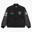 Denim Tears Peace Wreath Varsity Jacket Black