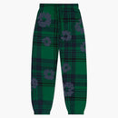Denim Tears Plaid Cotton Wreath Sweatpants Green