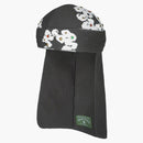 Lacrime in denim Rhinestone Cotone Wreat Durag Vintage Black