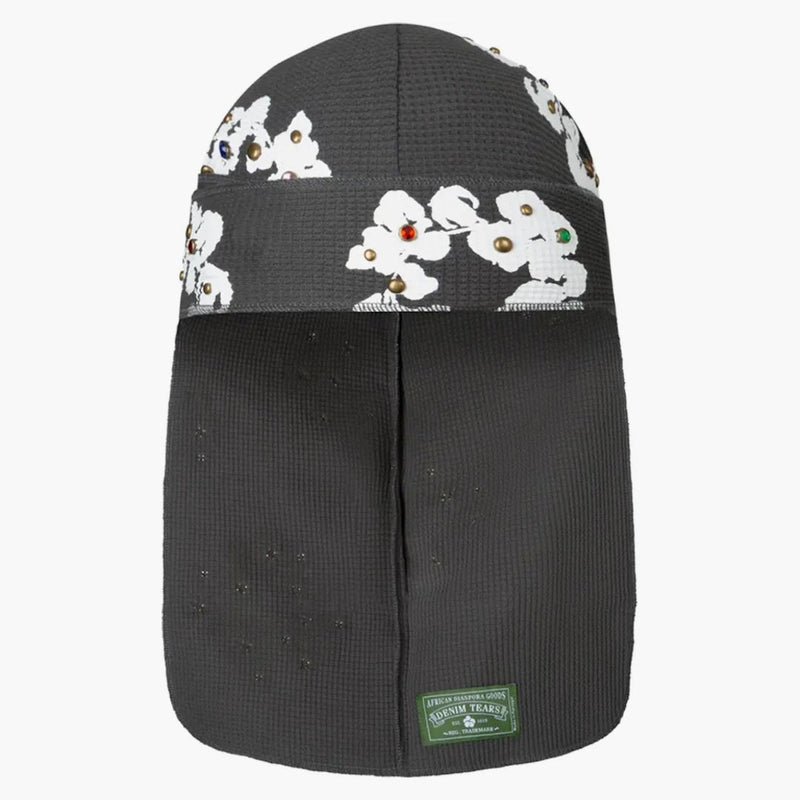 Džínové slzy drahokamu Cotton Wreat Durag Vintage Black