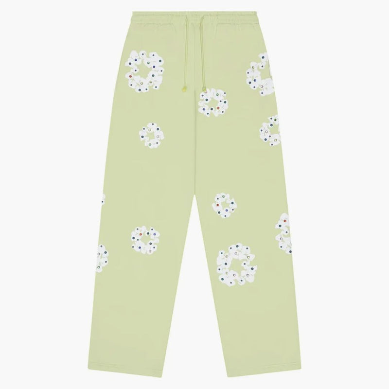 Denim Tears Rhinestone Cotton Wreath Sweatpants Mint