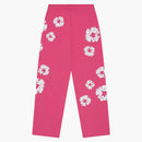 Denim Tears Rhinestone Cotton Wreath Sweatpants Pink
