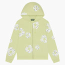 Denim Tears Rhinestone Cotton Wreath Zip Hoodie Mint
