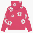 Denim Tears Rhinestone Cotton Wreath Zip Hoodie Pink