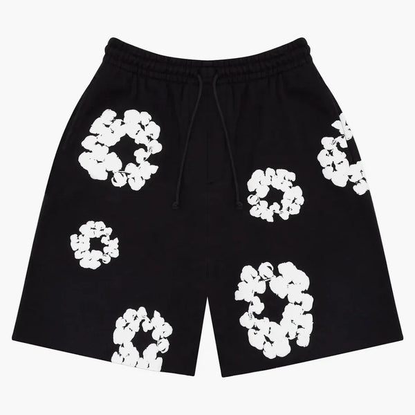 Denim Tears The Cotton Wreath Shorts Black