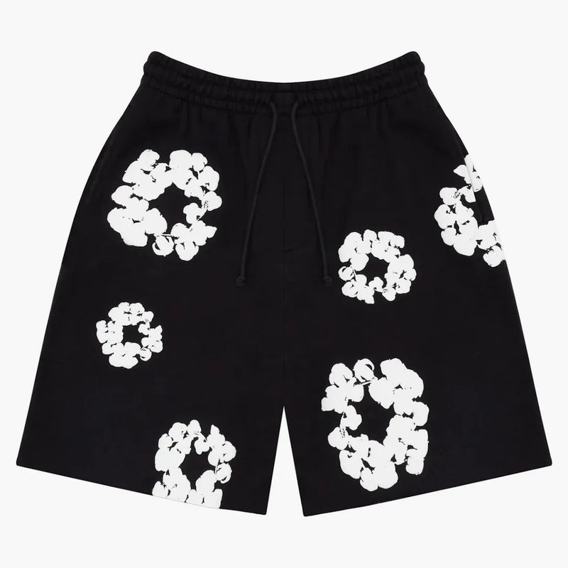 Denim Tears The Cotton Wreath Shorts Black