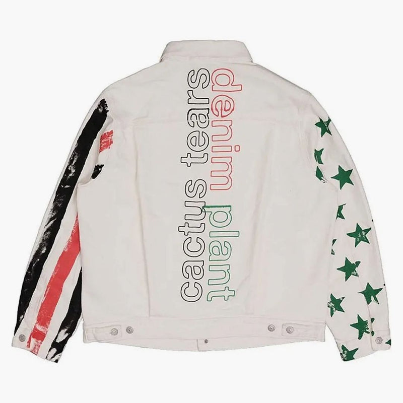 Denim Tears X Cpfm 4th Of July Denim Plant Jacket White