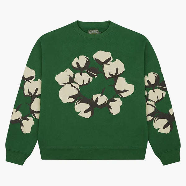 Denim Tears X Cpfm Cactus Tears Crewneck Green