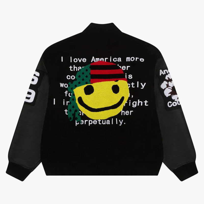 Denim tårar x cpfm kaktus tårar varsity jacka svart
