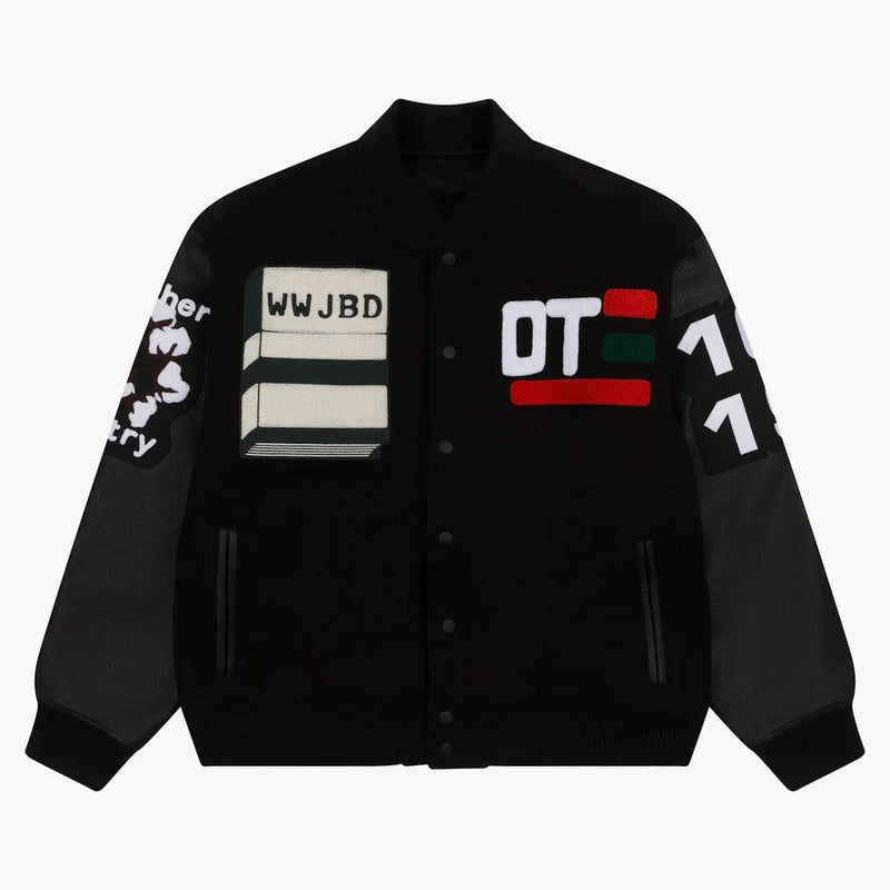 Denim tårar x cpfm kaktus tårar varsity jacka svart