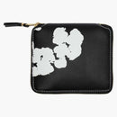 Denim Tears X Comme Des Garcos Cotton Wreath Full Zip Around Wallet Black