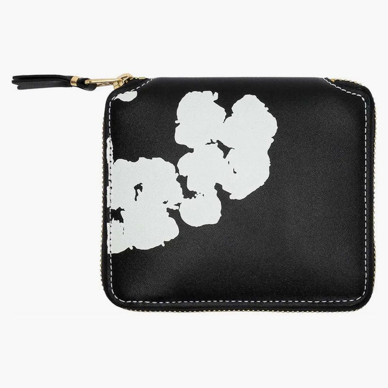 Denim tårar x come of the Garcon Cotton Wreat Full Zip Around Wallet Black