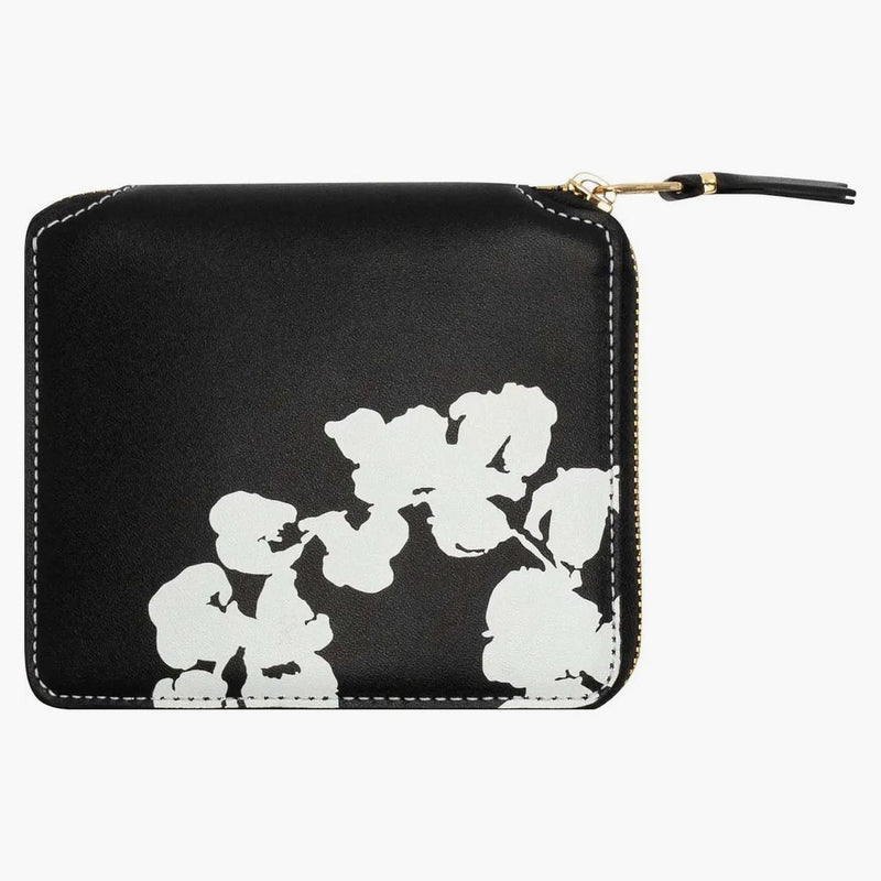 Denim tårar x come of the Garcon Cotton Wreat Full Zip Around Wallet Black
