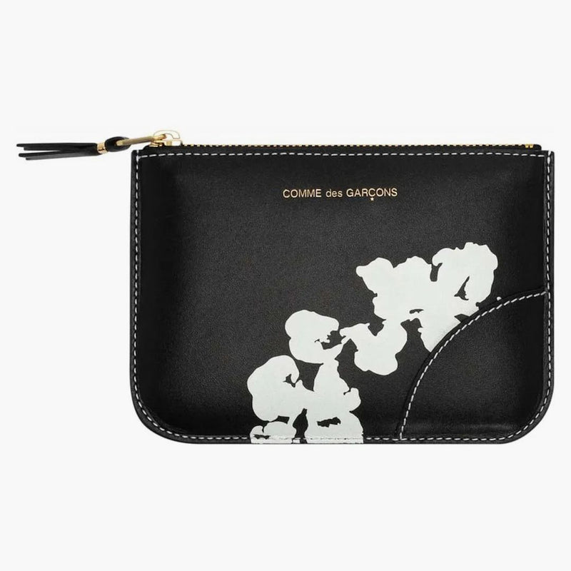Džínovina slzy x Comme of Garcon Cotton Wreat Zip Pouch (4,13 x 5,71 in) černá