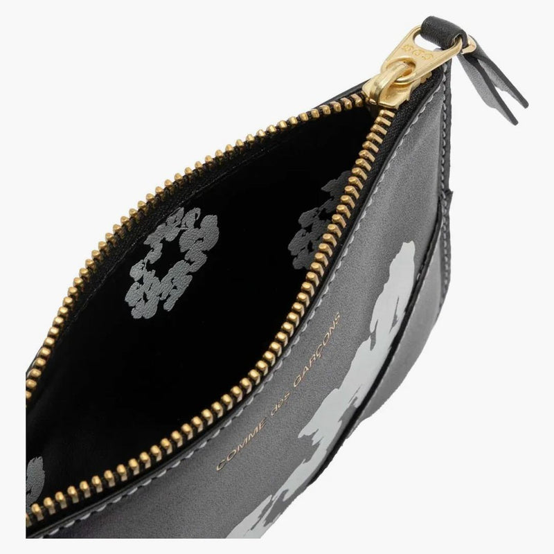 Džínovina slzy x Comme of Garcon Cotton Wreat Zip Pouch (4,13 x 5,71 in) černá