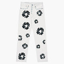 Denim Tears X Levi's 501 Cotton Rhinestone Wreat Jeans White