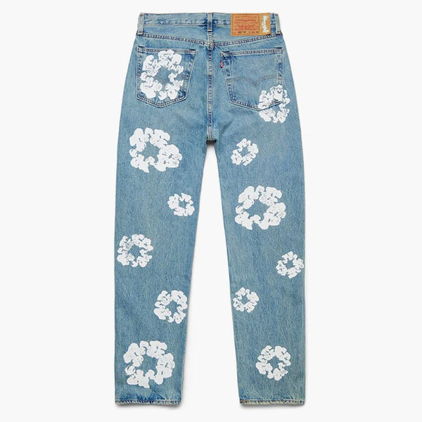 Denim slzy x Levi's Cotton Wreat Jean Light Wash