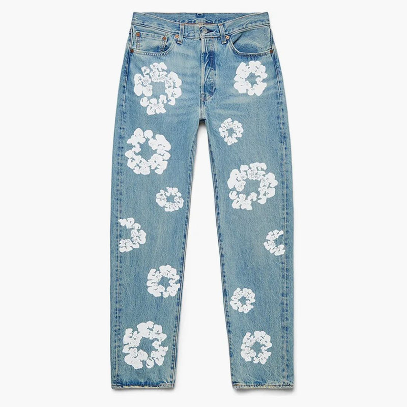 Denim slzy x Levi's Cotton Wreat Jean Light Wash