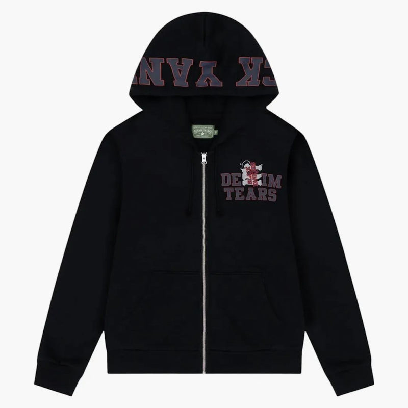 Denim Tears X New York Yankees Zip Hoodie Black