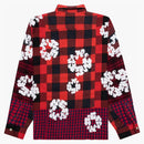 Lágrimas de mezclilla x Verificación l/s camiseta rojo