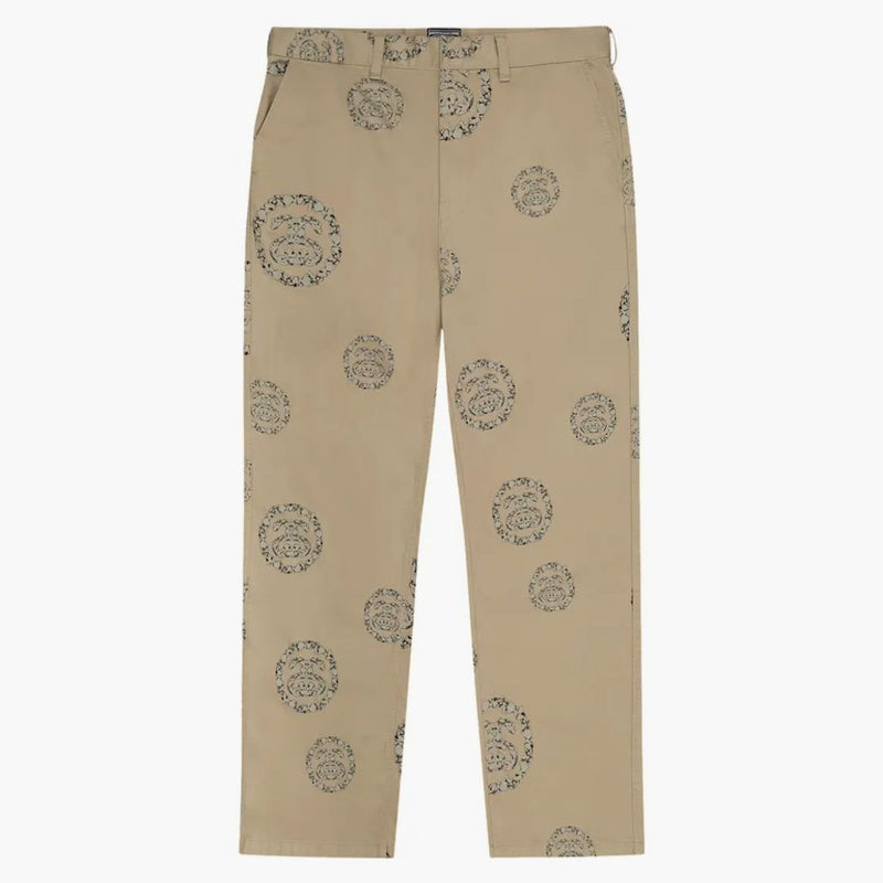 Džínovina slzy x Stussy Double S Wreat Chino Pant Khaki Brown