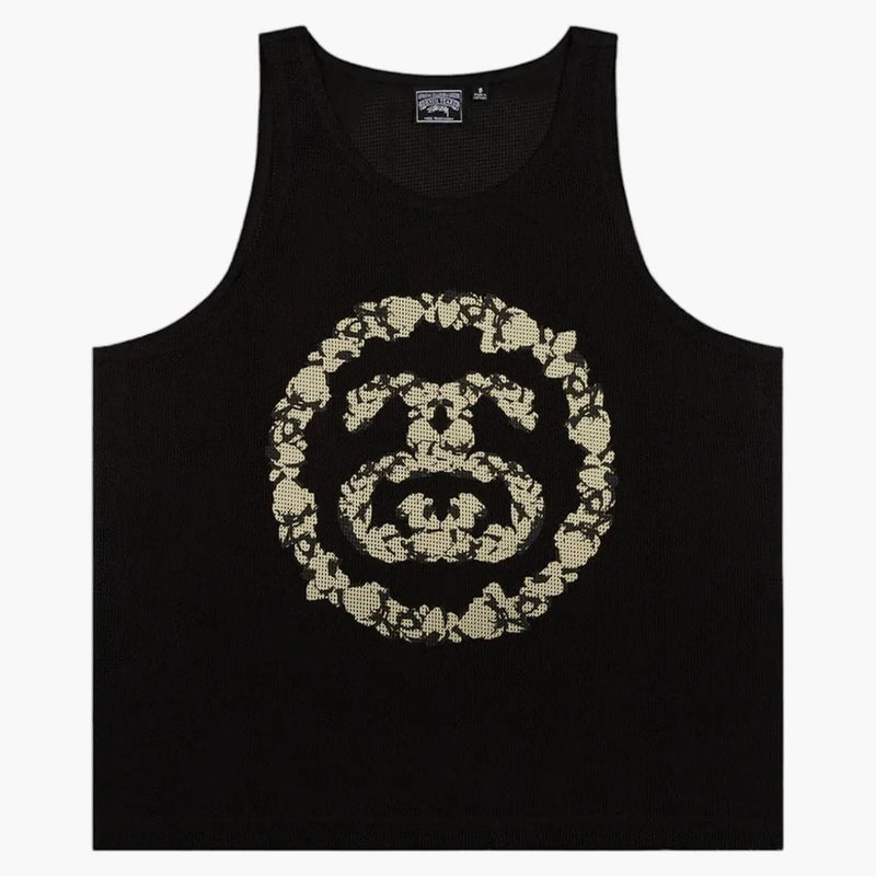 Džínovina slzy x Stussy Double S Wreath Gym Tank Black