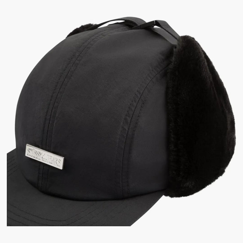 Denim Tears X Stussy Elmer Earflap Cap Black
