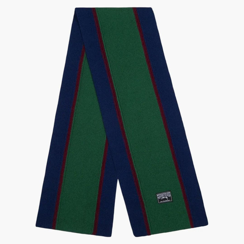 Denim tårar x stussy murgröna rand halsduk multicolor
