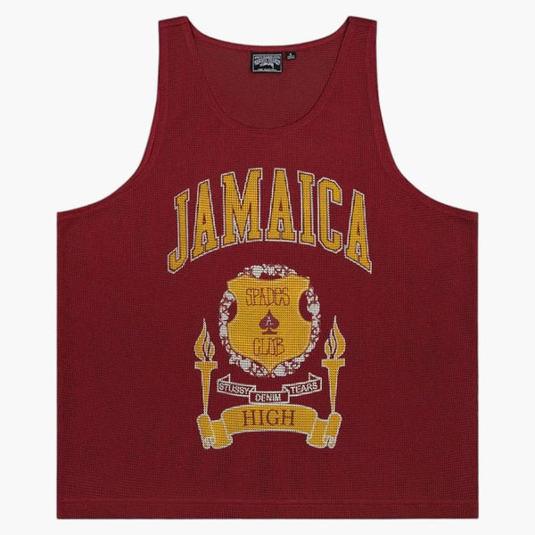 Džínovina slzy x Stussy Jamajka High Tělocvična Tank Red