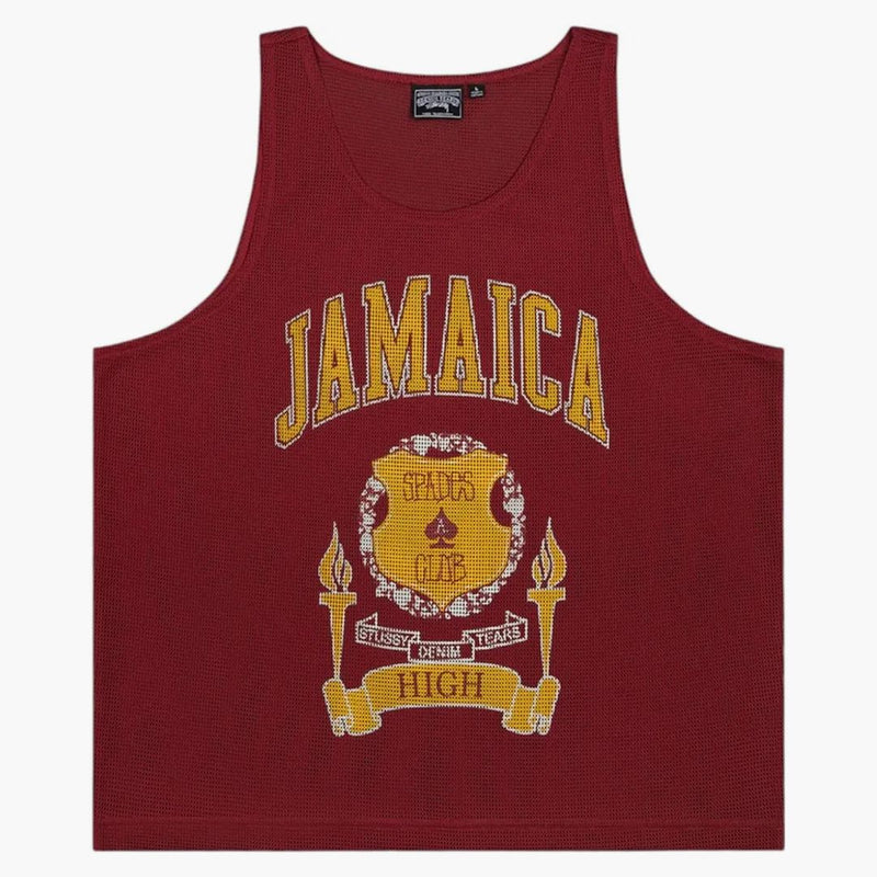Džínovina slzy x Stussy Jamajka High Tělocvična Tank Red