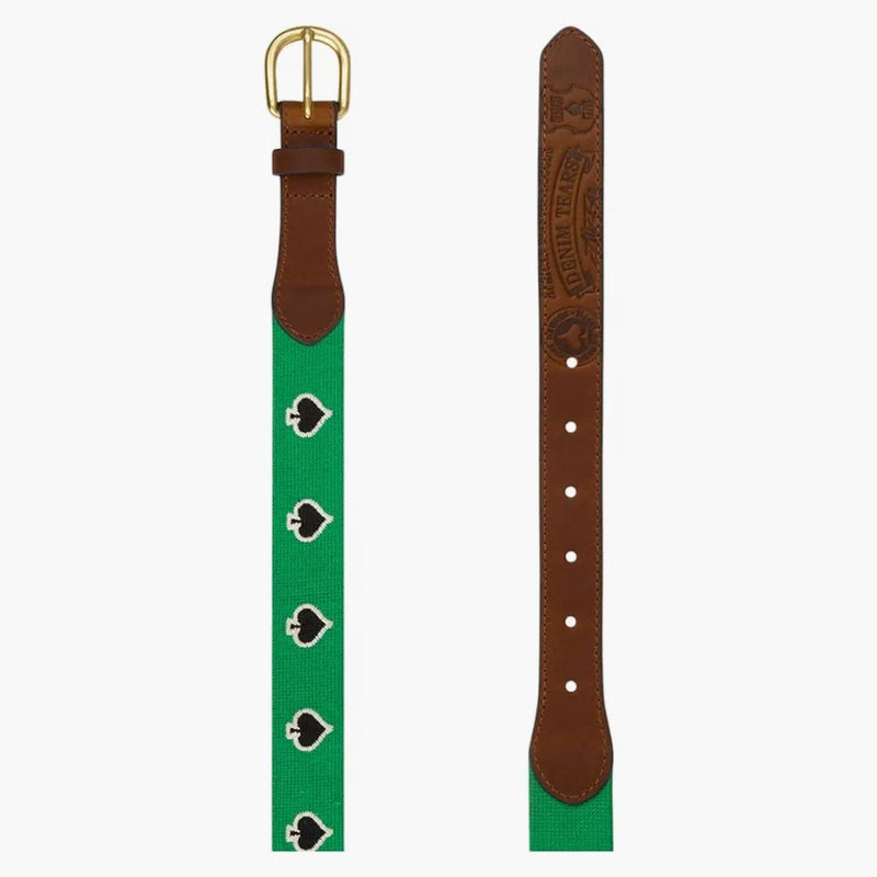 Džínovina slzy x stopssspade jehelpoint Belt Green/Brown