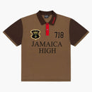 Denim Tears X Stussy Spades Team Polo Brown