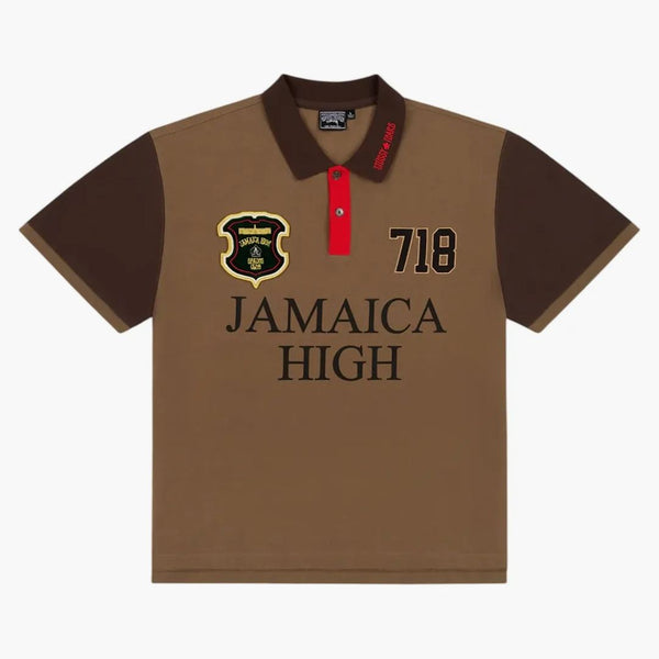 Džínoviny slzy x stopssy Spades Team Polo Brown