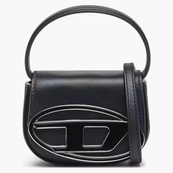 Mini torba Mini Black 1DR XS z tabliczką
