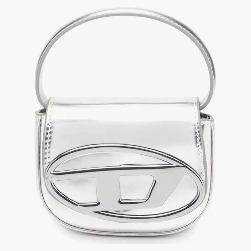 Diesel 1dr Xs Mini Bag With D Plaque Silver