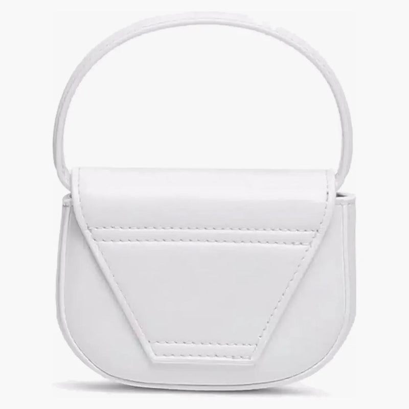 Diesel 1dr Xs Mini Bag With D Plaque White