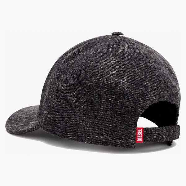 Czapka baseballowa z dieslem C-spalm w myczonej jeansowej czarnej