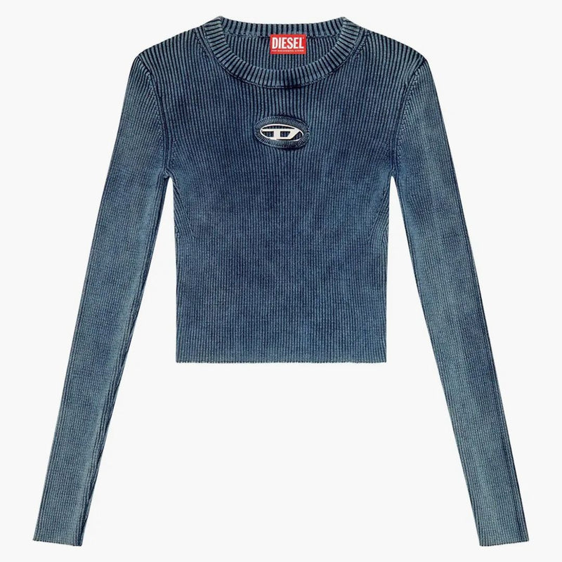 Diesel m-anchor-a stickad peacoat blå