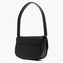 Diesel Nappa Leather 1DR ICONIC Shoulder Bag Black