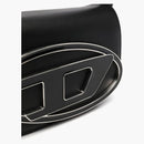Diesel Nappa Leather 1DR ICONIC Shoulder Bag Black