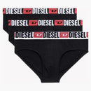 Diesel Umbr-andrethreepack Solid-colour Briefs (3 Pack) Black